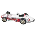 An accurate scale model of the 1962 Indianapolis 500 winner as driven by Rodger Ward. This replica