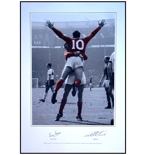 1966 - Hurst and Peters spot colour print signed by both