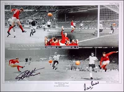 Unbranded 1966 - The Goal` - Print signed by Hurst and Peters