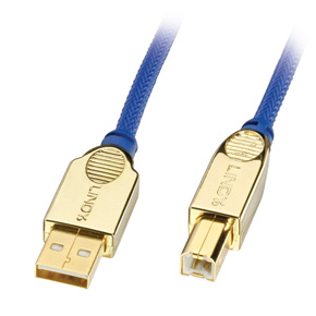 1m Premium Gold USB 2.0 Cable  Type A to B