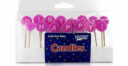 This 1st Birthday Girl Candle Picks is a great way to really get a little girl to attempt blowing out candles from his first birthday party celebrations as there are x15 in total to blow out!There are x14 round pink candles sat on the top on a pick w