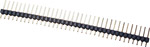 Pin strips which are used in conjunction with pin jumpers to provide  option pins  on computers  dis