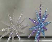 2 Beaded Snowflakes