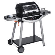 Chrome plated cooking grill and warming rack. Includes side hob, side shelf and bottom shelf. Flame