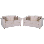 Unbranded 2 Odeon Sofas, Natural