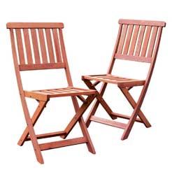 2 Pair Wooden Chairs