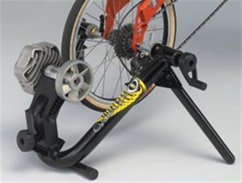 Now you can hook your BMX or recumbent bike to your trainer. Raises the resistance unit up to wheel