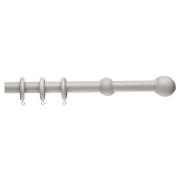 Unbranded 23mm Value Wood Curtain Pole, White 120cm
