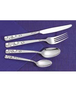 24pc Viners Satin Champagne Cutlery Set
