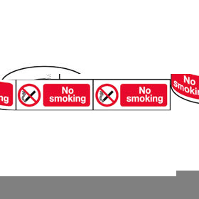 Unbranded 250 No Smoking Labels