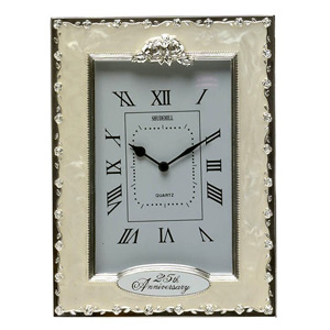 25th Silver Wedding Anniversary Quartz  Clock
