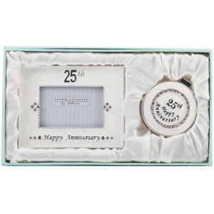 Unbranded 25th Wedding Anniversary Photo Frame and Trinket