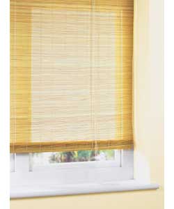 Natural finish bamboo.Wipe clean or gently vacuum.Easily trimmed to size.Automatic cord