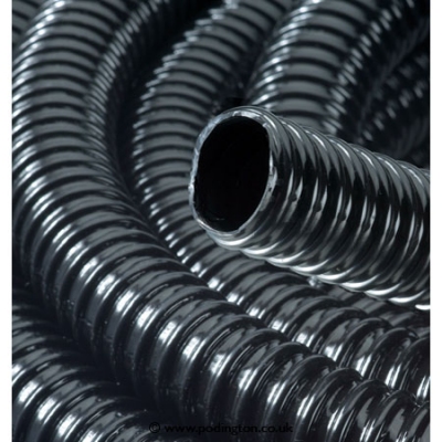 Unbranded 3/4 Inch/19mm Ribbed Black Water Feature Hose (1 Metre)
