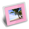 Enjoy your digital photos without a computer with the pink 3.5 Inch Digital Picture Frame that also 