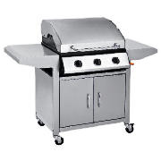 Unbranded 3 Burner Stainless Steel Gas BBQ