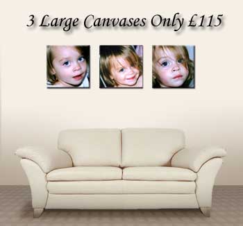 Unbranded 3 Canvas Prints Special Offer