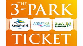Enjoy three amazing Florida parks for one low price! The great value 3-Park Adventure Ticket gives you unlimited admission to SeaWorld Orlando, Aquatica and Busch Gardens Tampa Bay for up to 2 weeks and costs less than 2 single day, single park adm