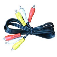 Carries audio left and right signals, plus video signals between equipment, 1m cable