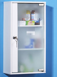 Keep your medicines out of reach and locked away with this contemporary and stylish medicine
