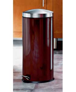 30L Brown Pedal Bin