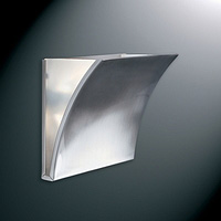 Satin chrome flush fitting with clear glass side and open top. Height - 12cm Length - 15cmProjection
