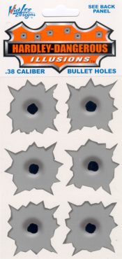 .38 Calibre Bullet Holes Sticker Sheet