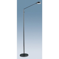 Stylish and contemporary energy saving floor lamp in a black chrome finish complete with on/off togg