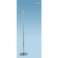Stylish and contemporary energy saving floor lamp in a polished chrome finish complete with on/off t