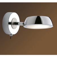 Stylish energy efficient adjustable wall fitting in a polished chrome finish complete with on/off sw