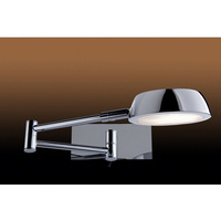 Stylish energy efficient swing arm wall fitting in a polished chrome finish complete with on/off swi