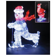 Unbranded 3D Illuminated Skiing Santa