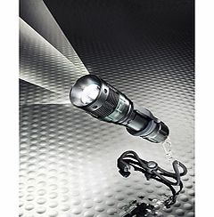 This powerful 3 watt torch shines a beam up to 700 feet away. Its zoom focus system adjusts the beam from a focused spotlight to a wide beam of light with a simple twist of the head, so it can be used for almost any application indoors or out. The hi