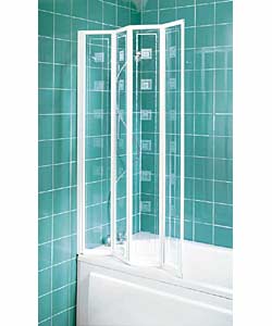 Multi square design. 360; panel rotation for easy cleaning. Full length screen to bath, water seal