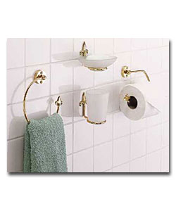 4 Piece Fleur-De-Lys Bathroom Set