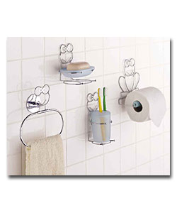 4 Piece Frog Bathroom Set