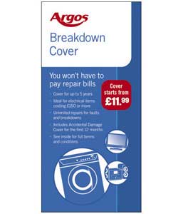 4 Year Breakdown Cover - Tumble Dryer/Condenser Dryer