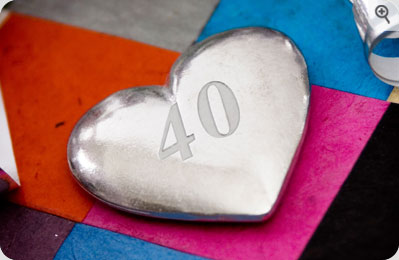 40th Birthday Heart Token Our 40th Birthday Heart Token is a marvellous gift for a 40th Birthday to 