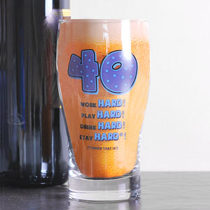 Unbranded 40th Birthday Pint Glass