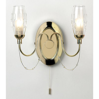 Unbranded 410 2BP - Polished Brass Wall Light