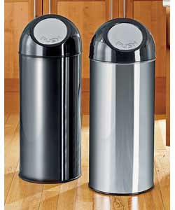 Unbranded 45 Litre Black Push Top Bin