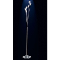 Modern style halogen floor lamp with unique star glass shades. Height - 172cm Diameter - 39cmBulb ty