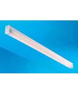 White painted with opal plastic diffuser, electronic ballast.Suitable for use for indoor use