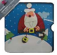 5 Santa Flashing Nose Cards
