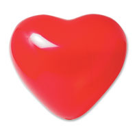 These fabulous red heart shaped 10" balloons are a