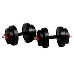 50kg Vinyl Weights - includes 50kg of vinyl weights barbell and dumbbells