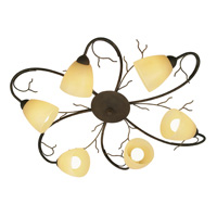 Unbranded 5155 6BG - Rustic and Gold Ceiling Light
