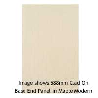 Dimensions: (W) 588 x (D) 22 x (H) 900 mm, This clad on base end panel has an extra height