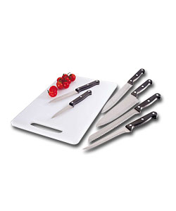 6 Piece Knife & Chopping Board