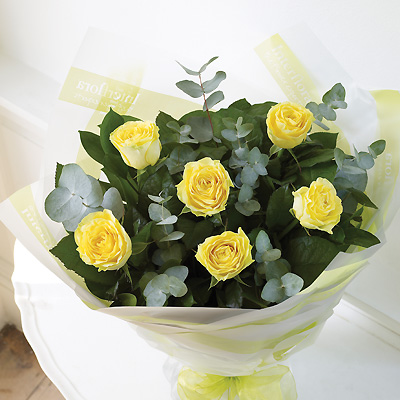 Unbranded 6 Yellow Rose Hand-tied